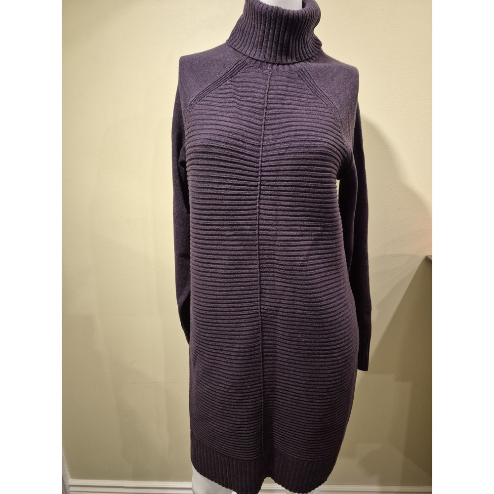 Reitmans Purple Sweater Dress Turtleneck Size S NWT‎